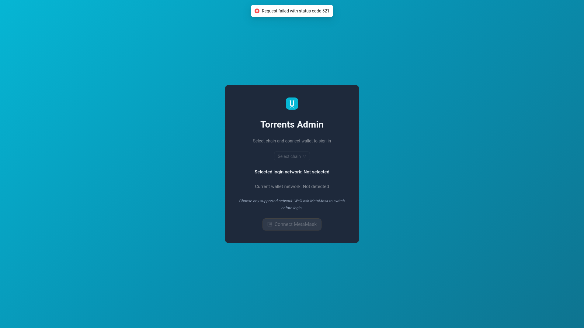 website screenshot of https://torrentor-admin.pages.dev/