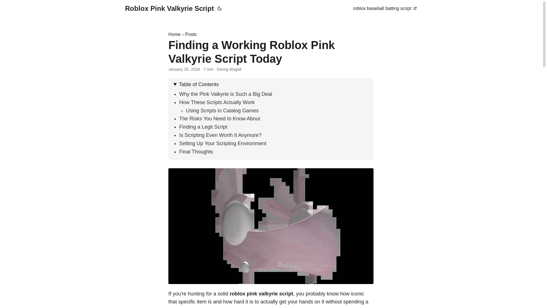 website screenshot of https://roblox-pink-valkyrie-script.pages.dev/