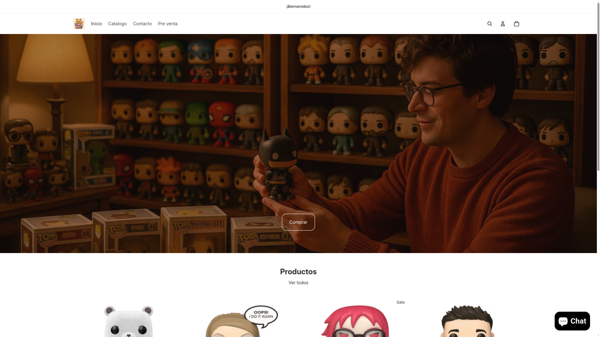 website screenshot of https://nekofunkopops.com/