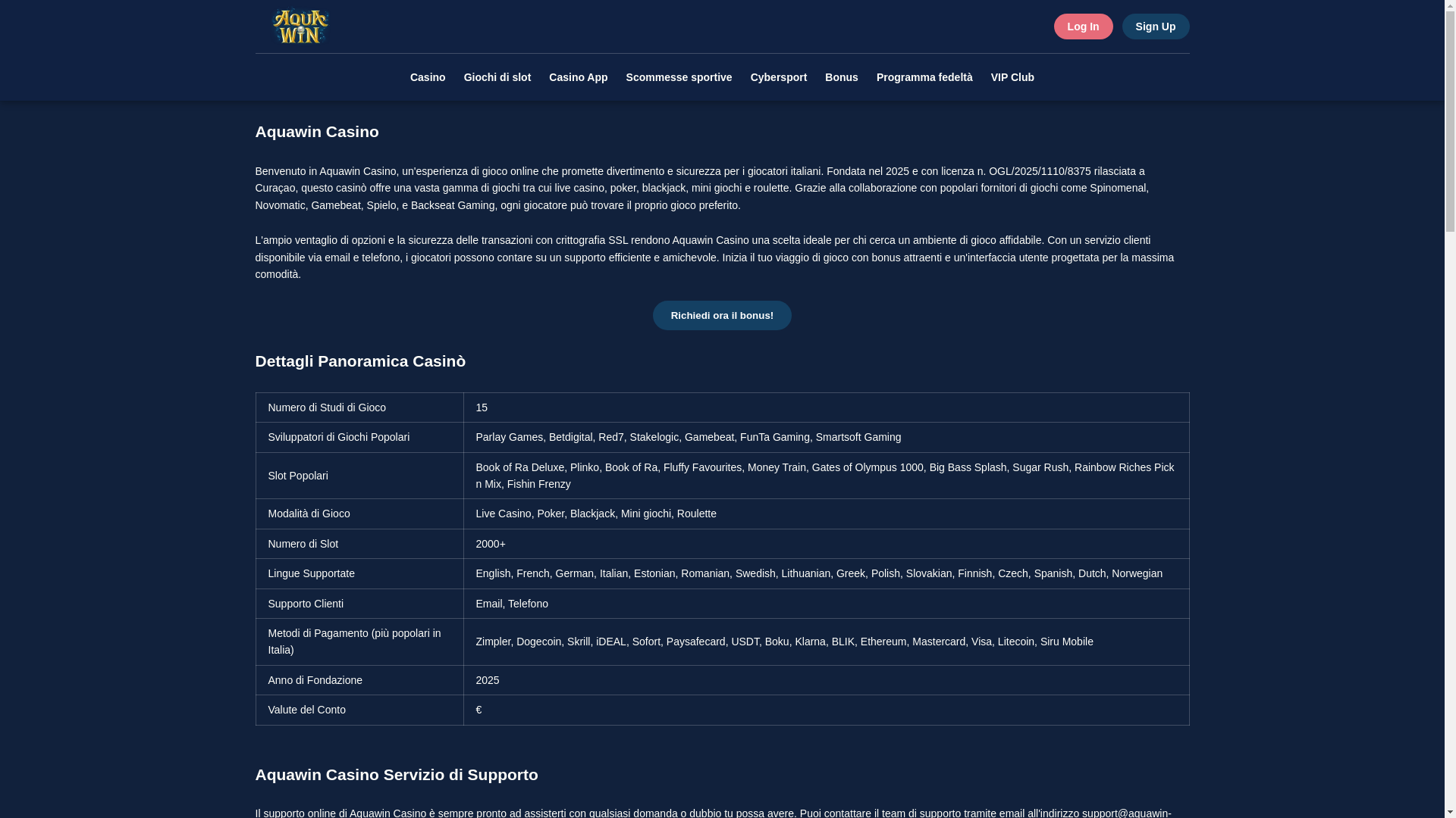 website screenshot of https://aquawin-casino-it.pages.dev/