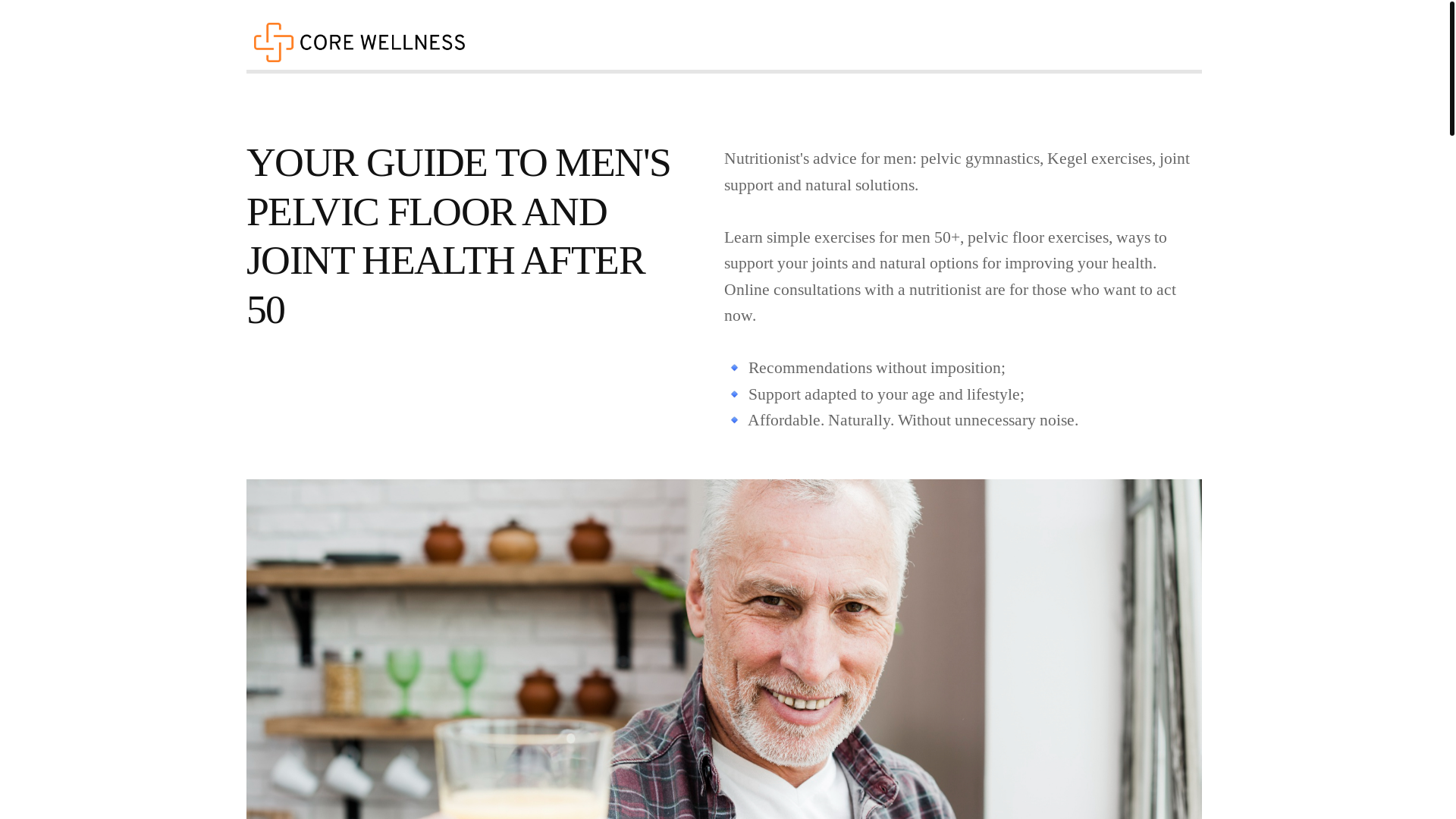 website screenshot of https://corewellnesstime.info/