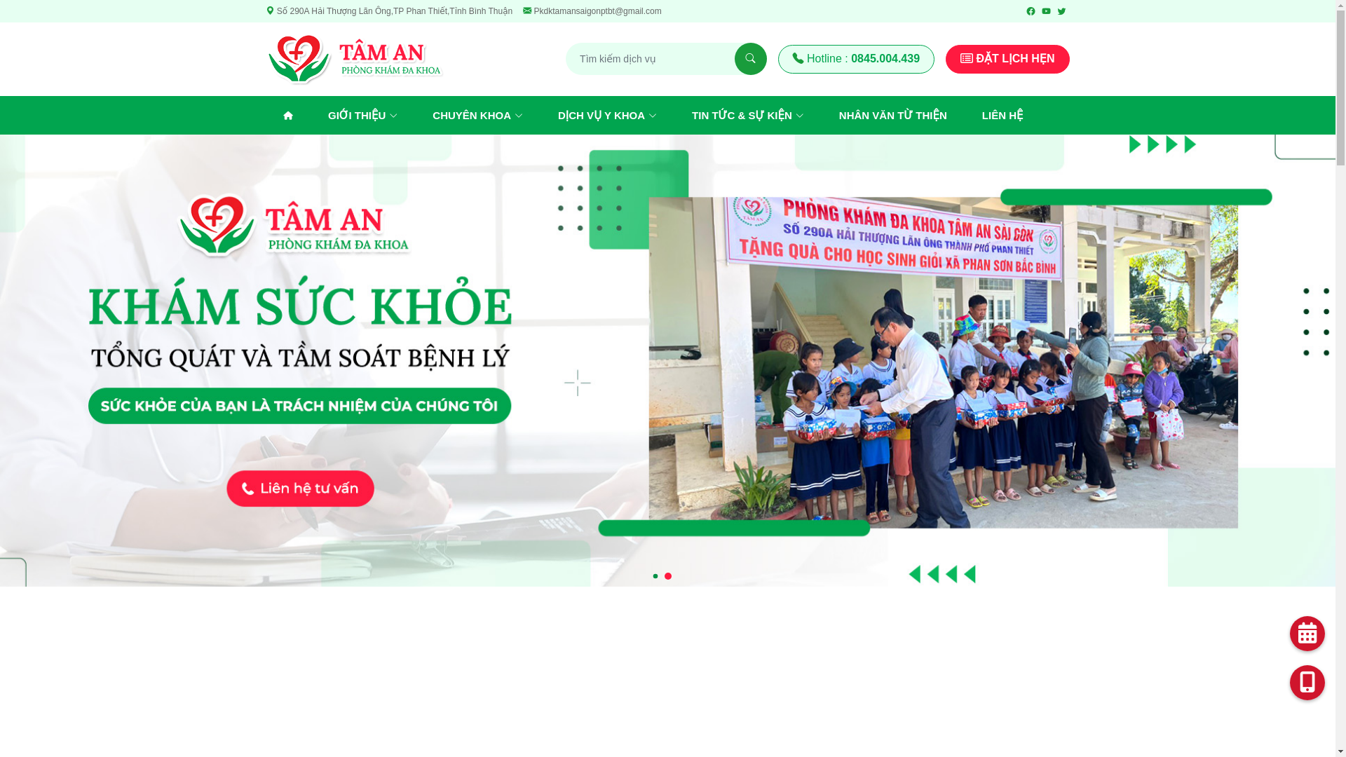 website screenshot of https://phongkhamtamanbinhthuan.com/