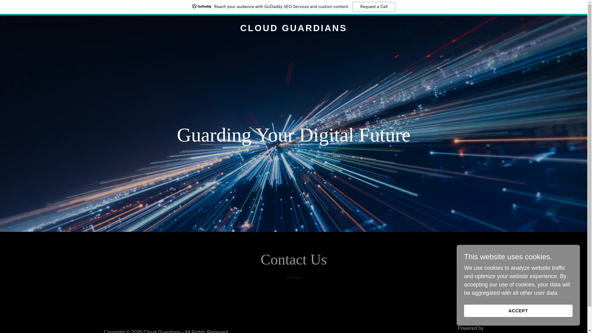 website screenshot of https://cloudguardianstech.com/
