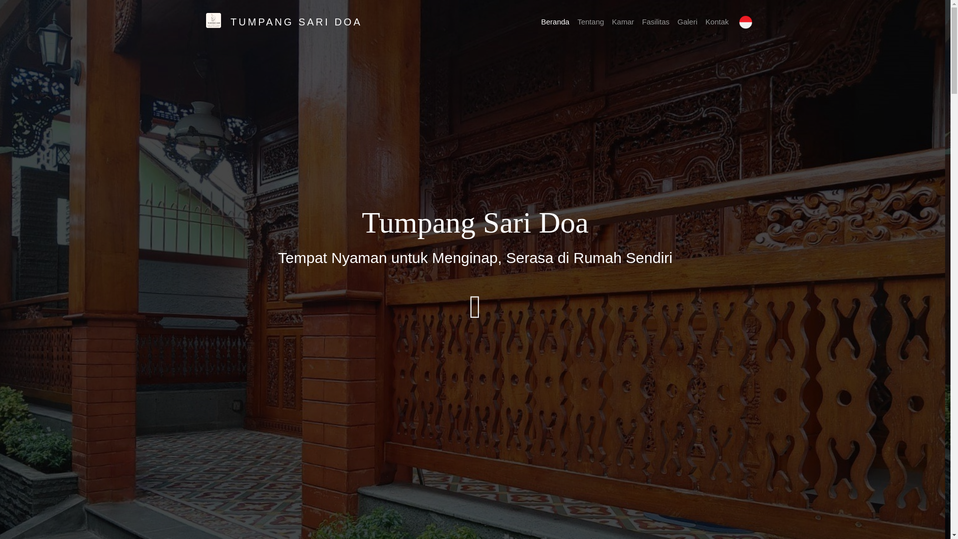 website screenshot of https://tumpangsaridoa.pages.dev/