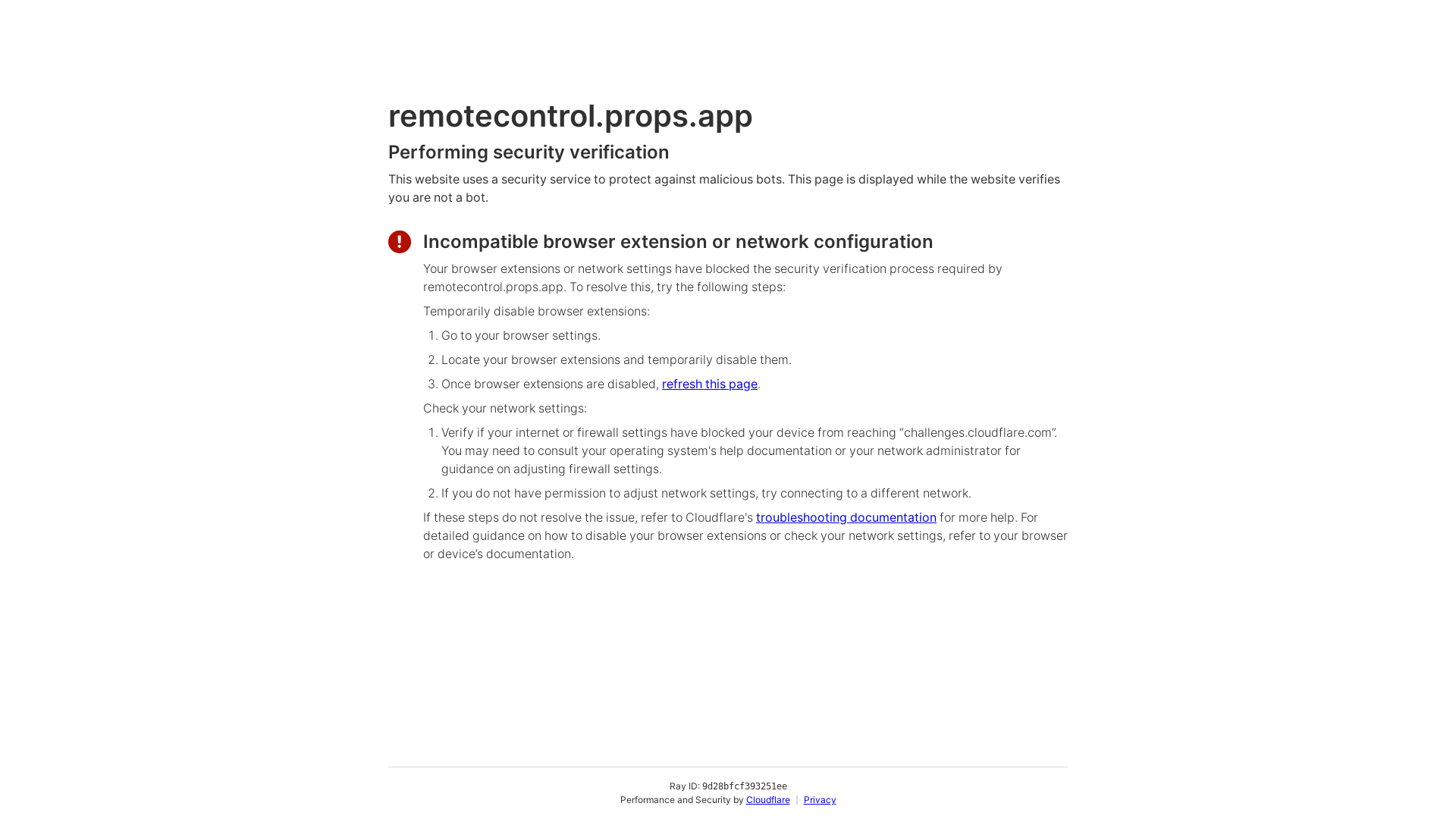 website screenshot of https://remotecontrol.props.app/
