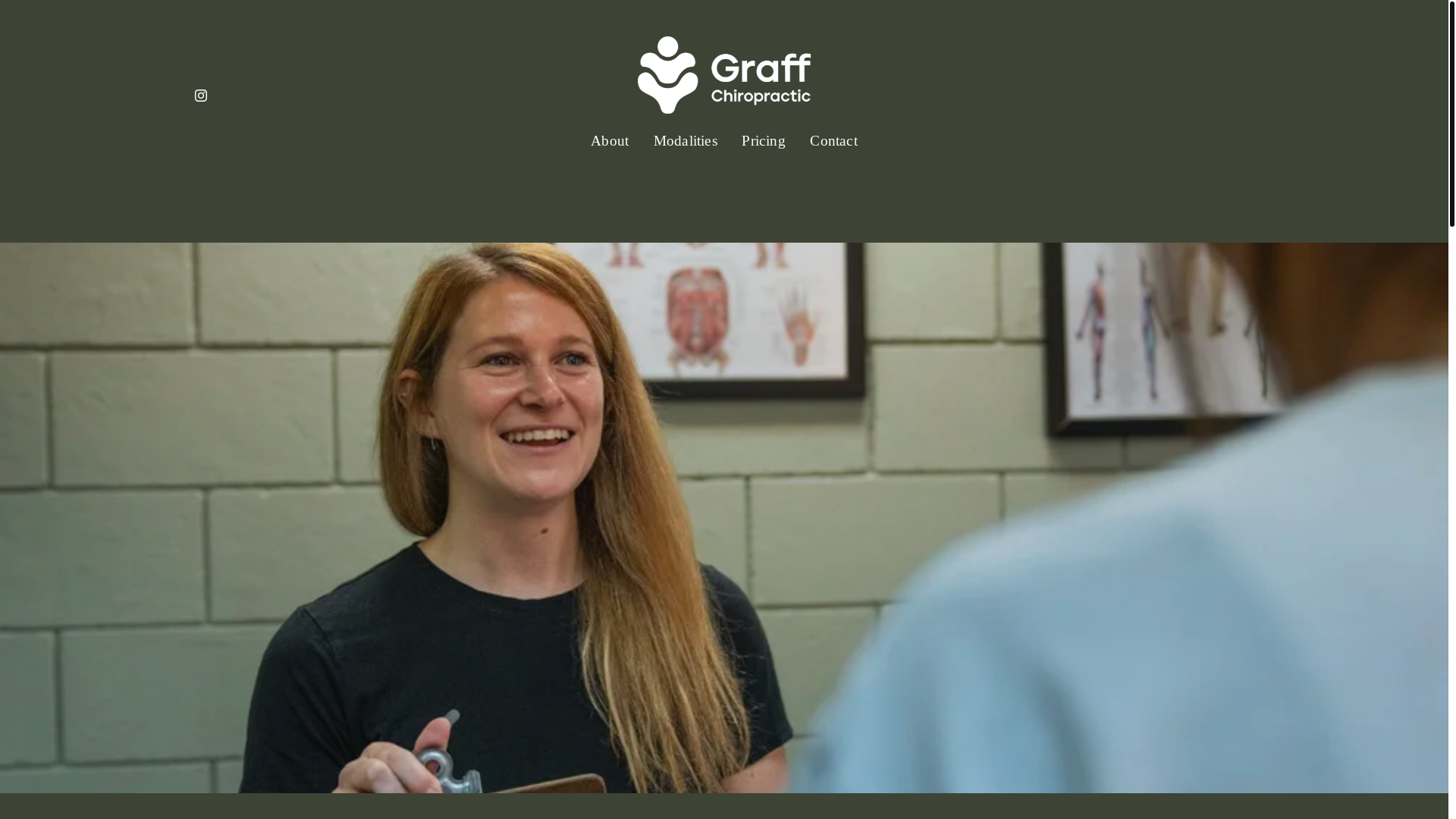 website screenshot of https://graffchiropractic.com/