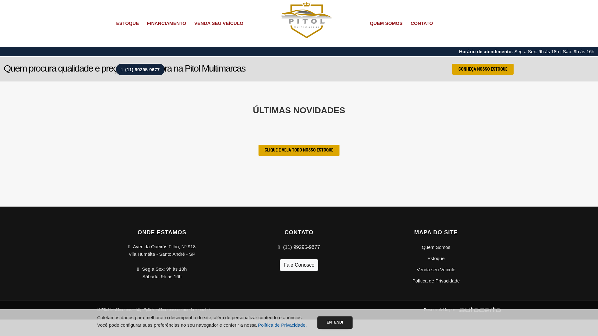 website screenshot of https://pitolmultimarcassantoandre.com.br/