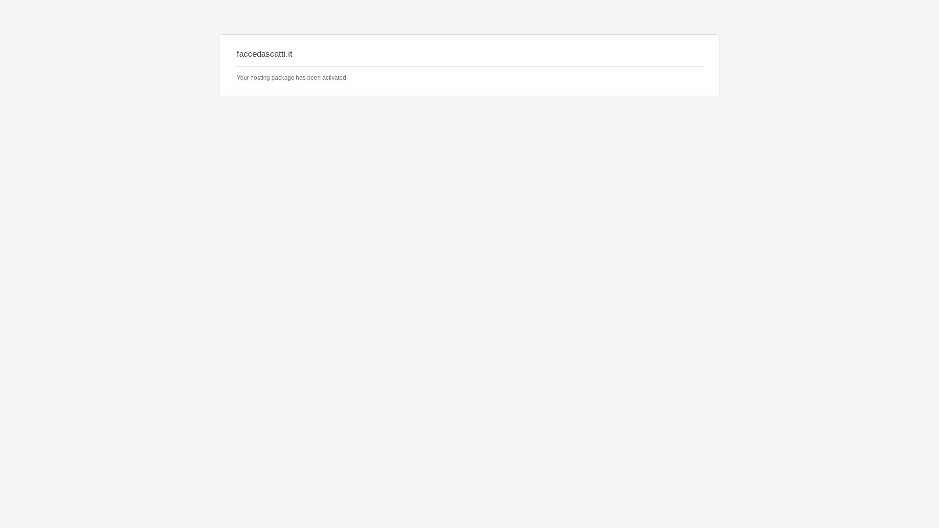 website screenshot of https://faccedascatti.it/