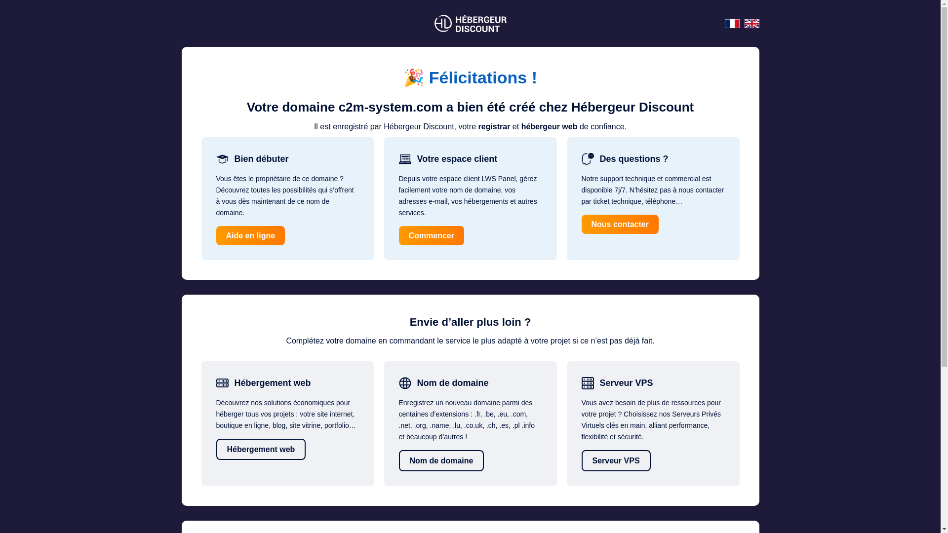 website screenshot of https://c2m-system.com/