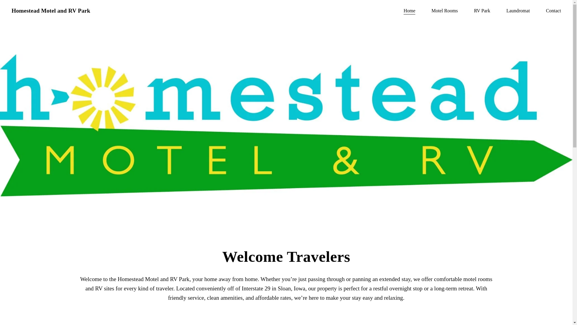 website screenshot of https://homesteadmotelandrv.com/