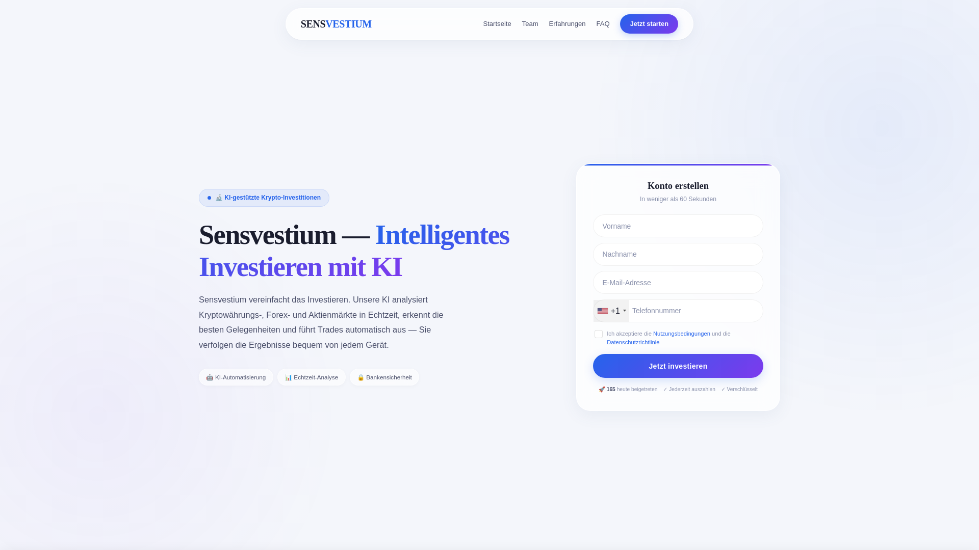 website screenshot of https://sensvestium.com/