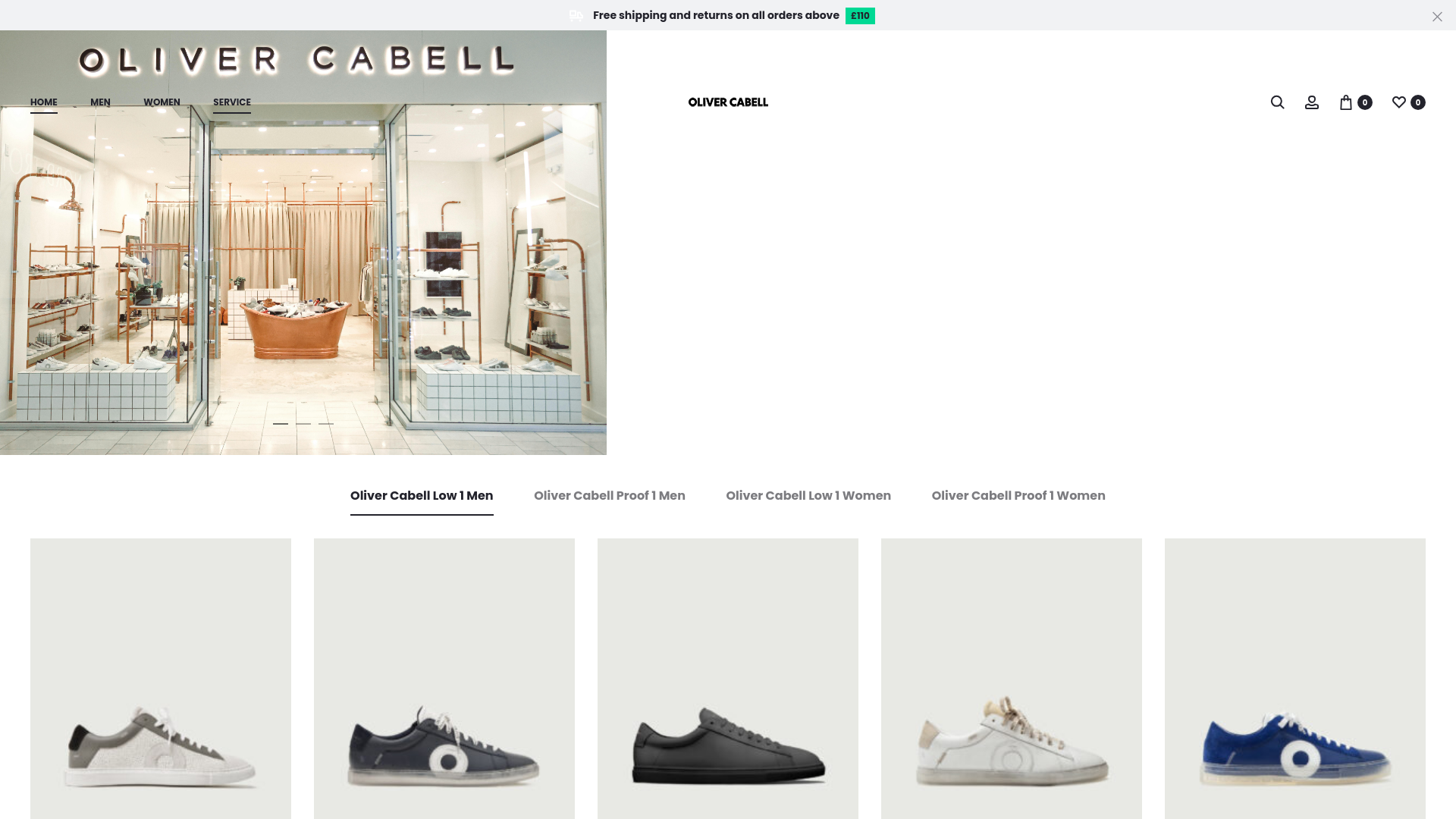 website screenshot of https://olivercabellengland.com/