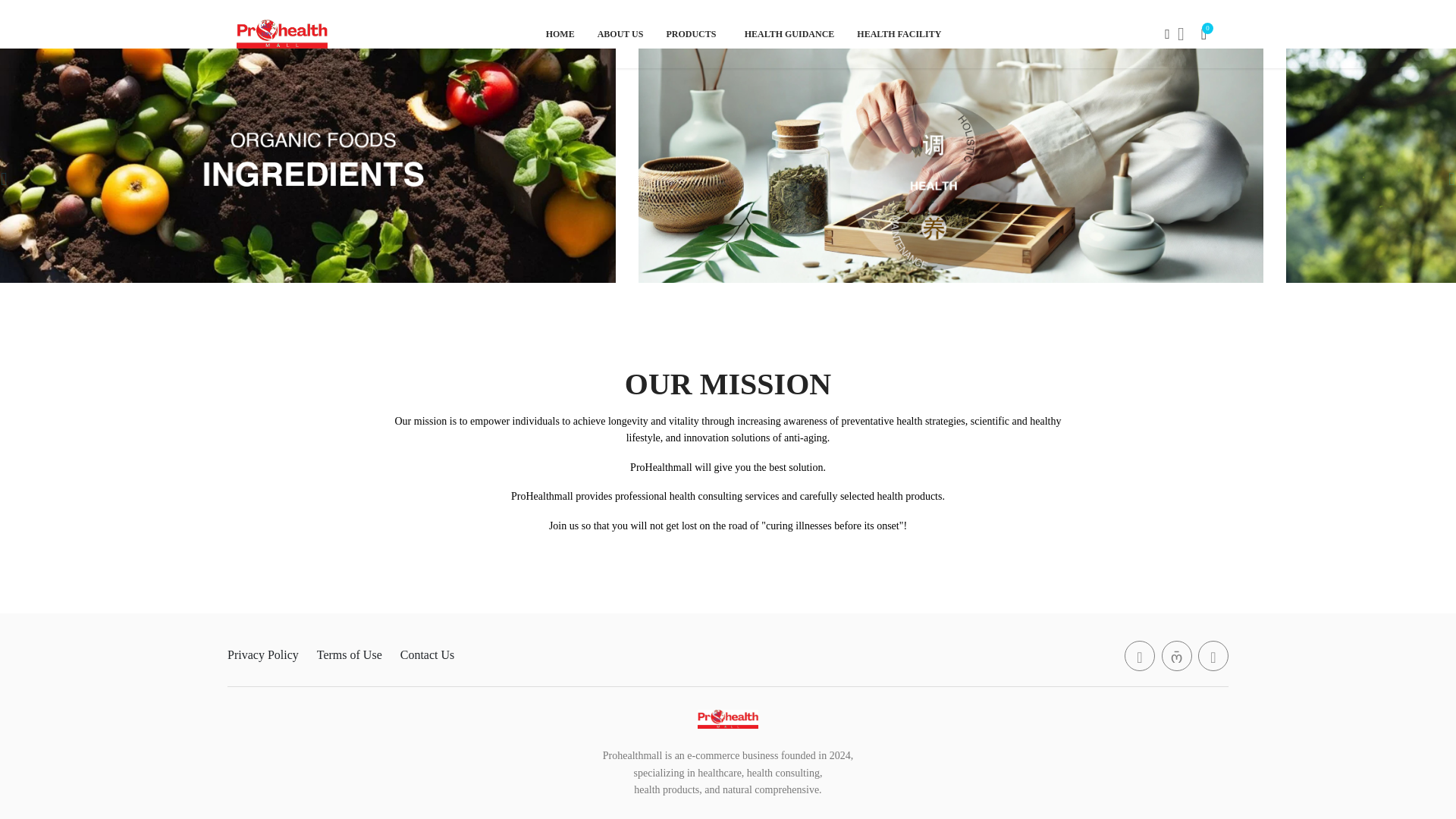 website screenshot of https://prohealthmall.info/