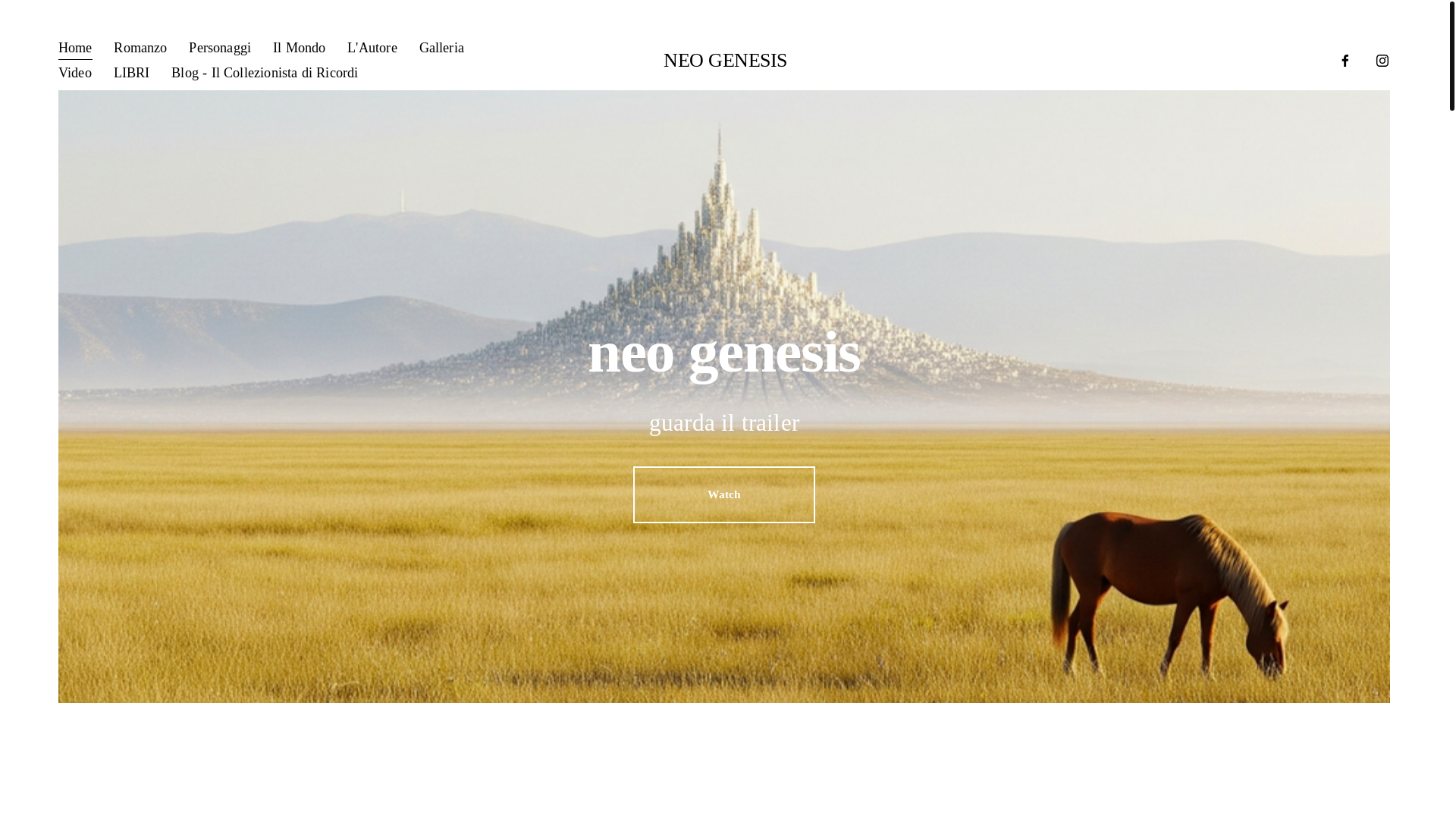 website screenshot of https://neogenesis-saga.it/