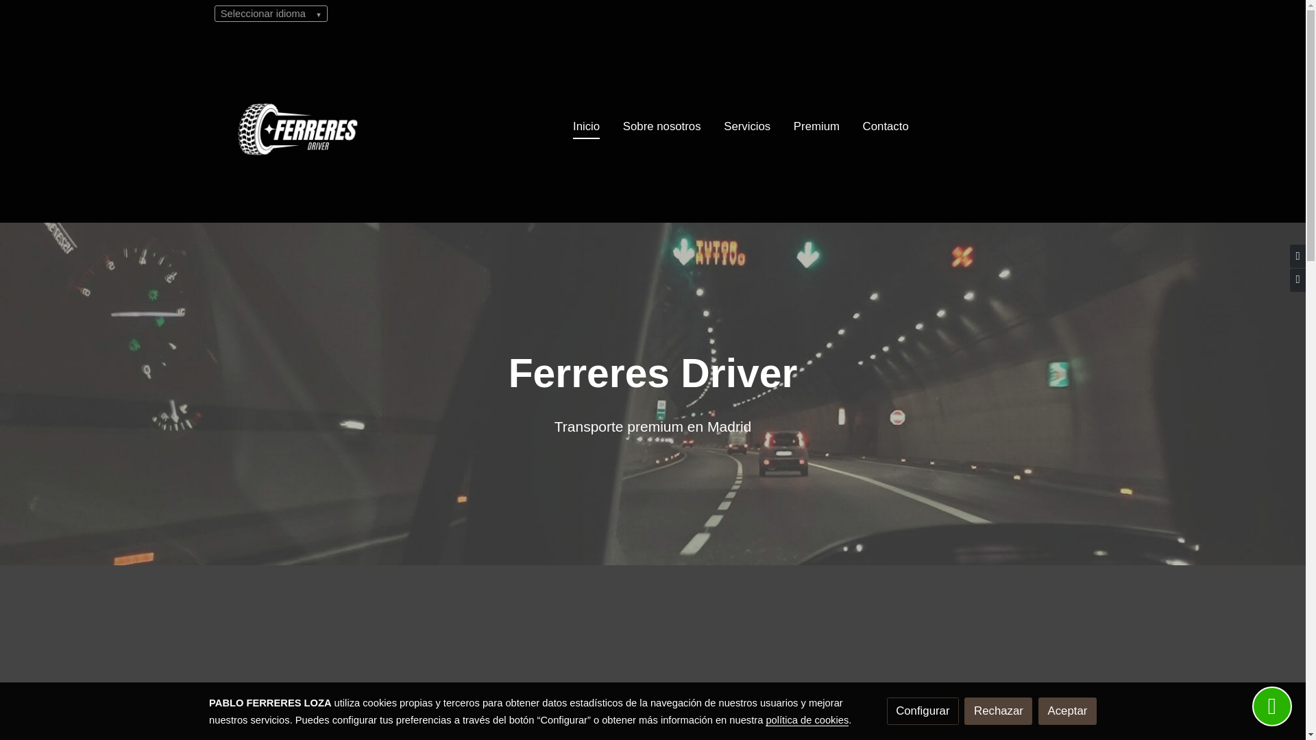 website screenshot of https://ferreresdriver.es/