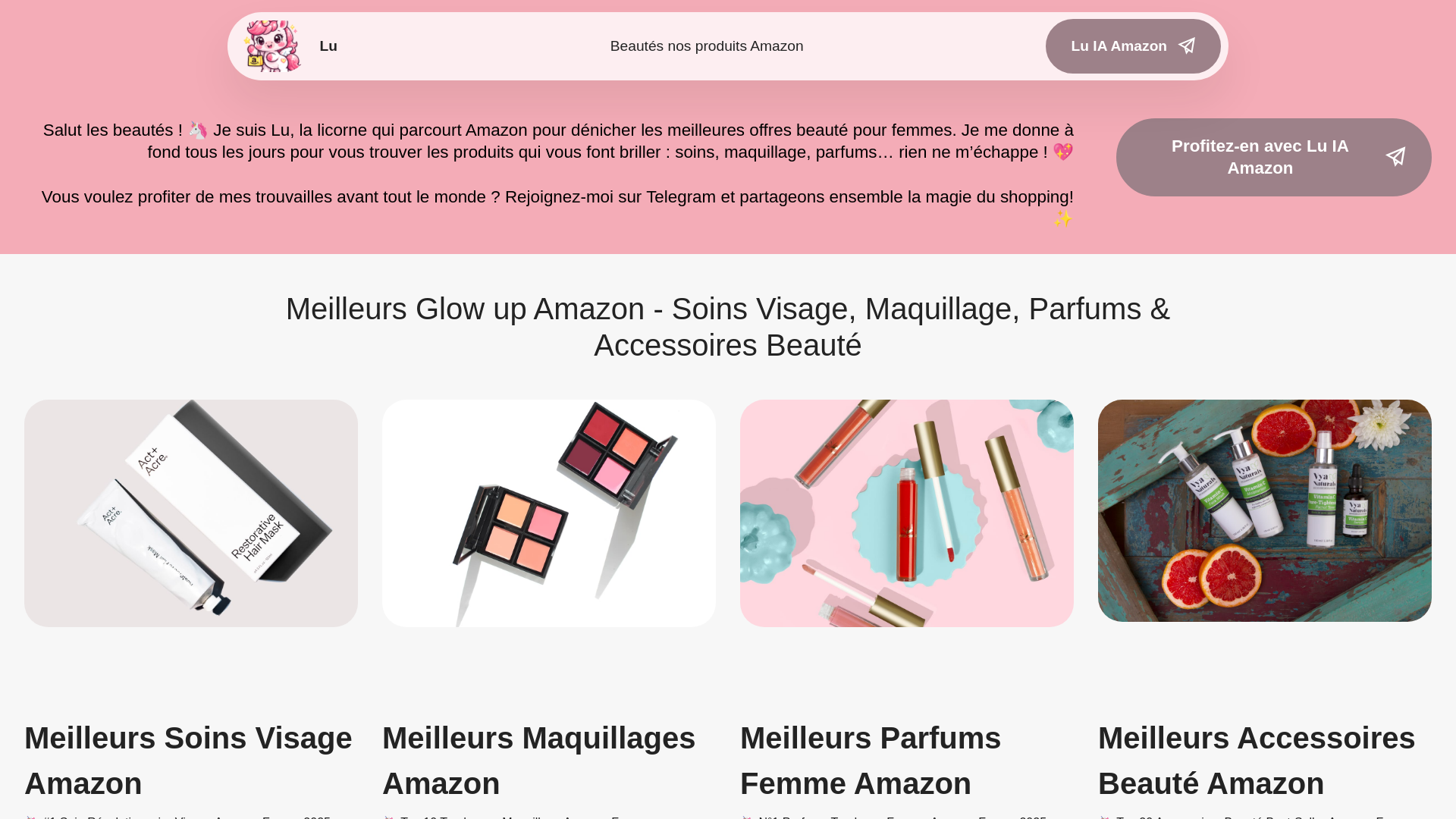 website screenshot of https://glowupdiscounts.com