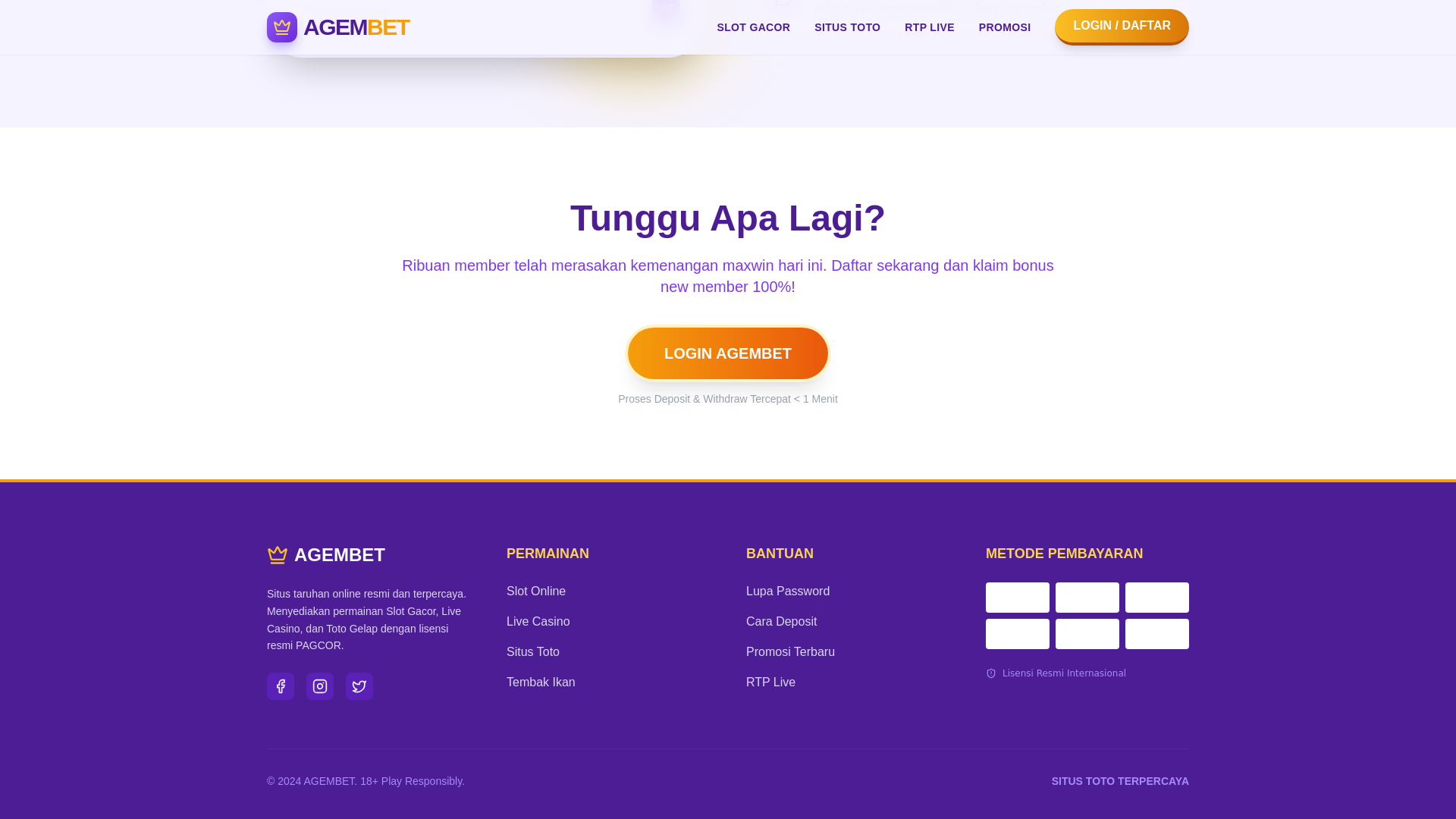 website screenshot of https://agembet.xyz/