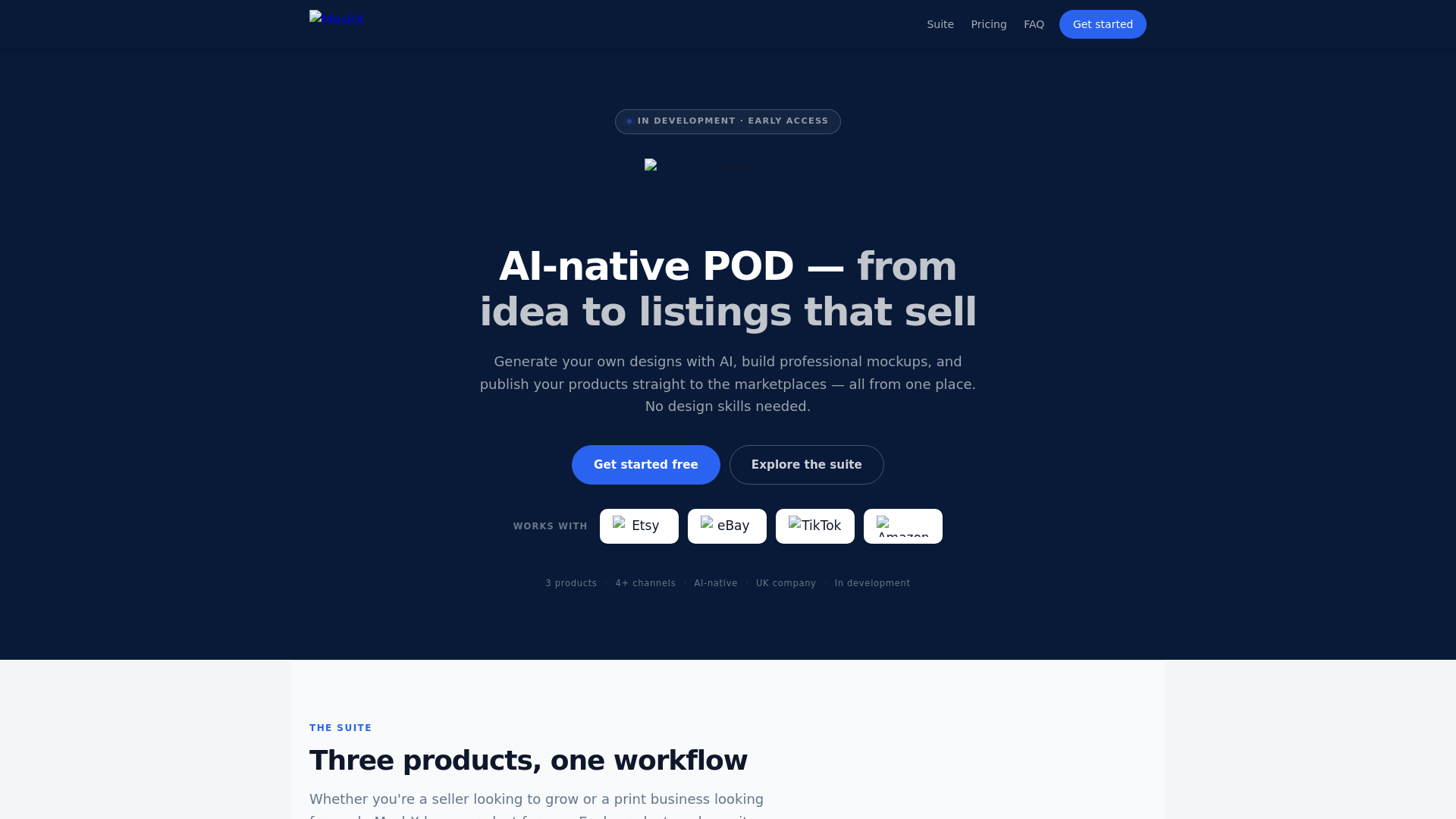 website screenshot of https://meshx-website-6.pages.dev/