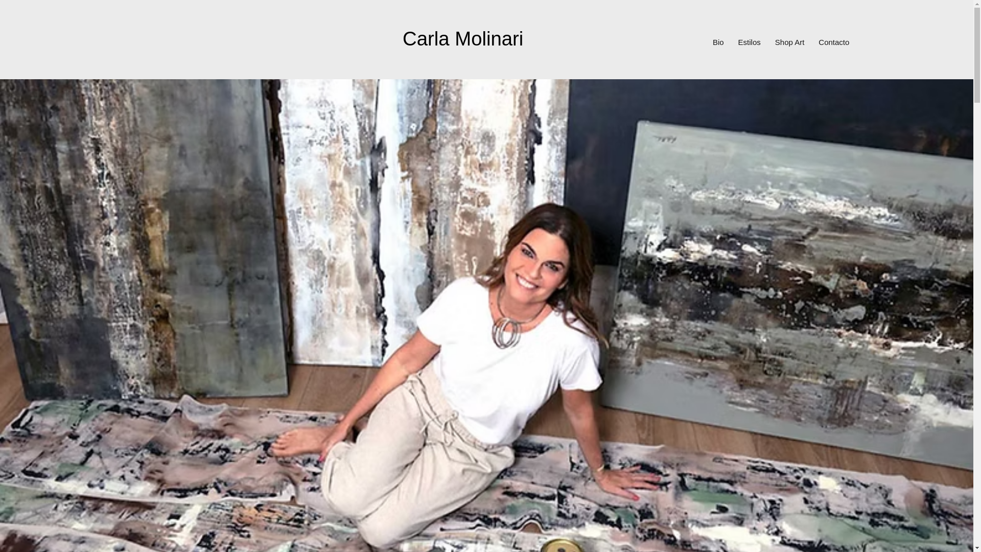 website screenshot of https://carlamolinariarte.com/