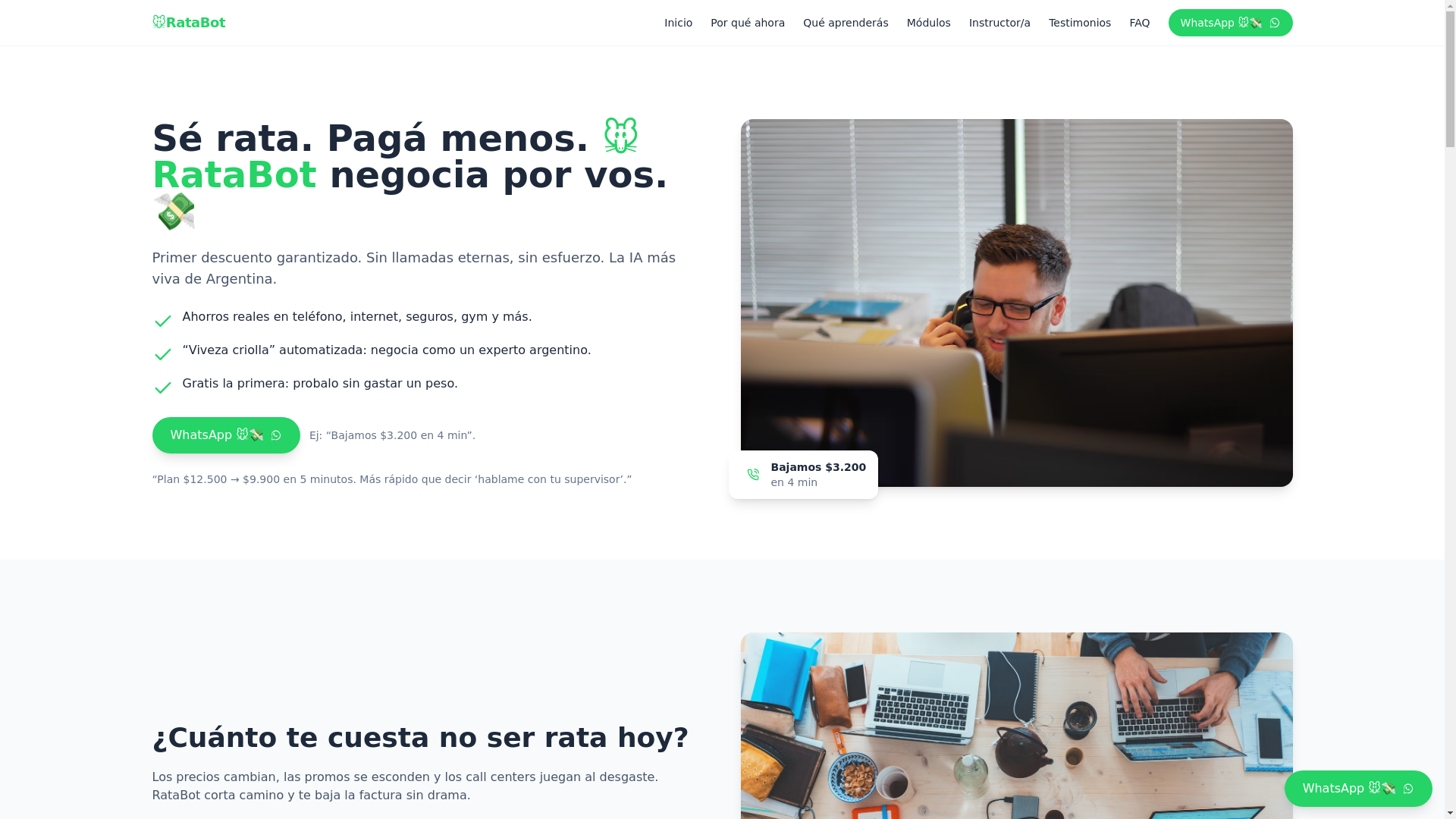 website screenshot of https://ratabot.pages.dev/