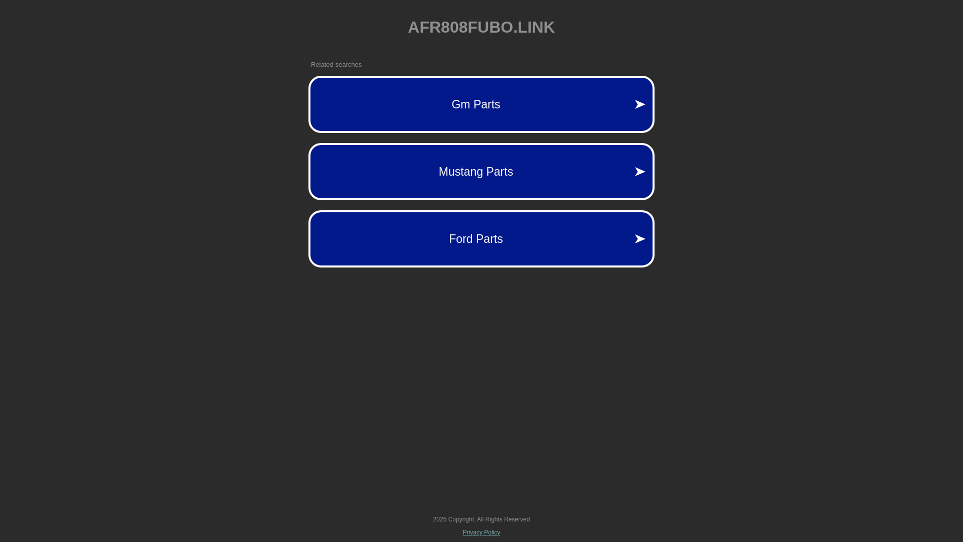 website screenshot of https://afr808fubo.link/
