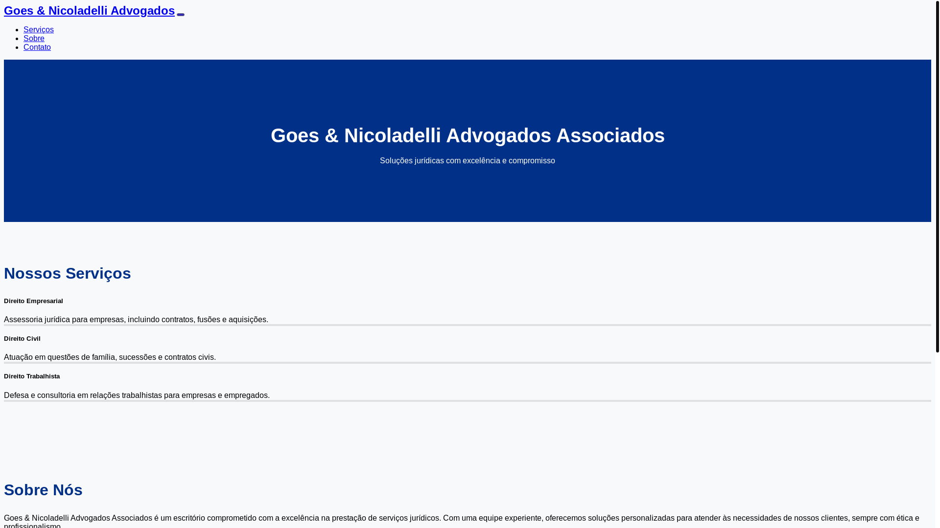 website screenshot of https://sejabenvindonline.pages.dev/