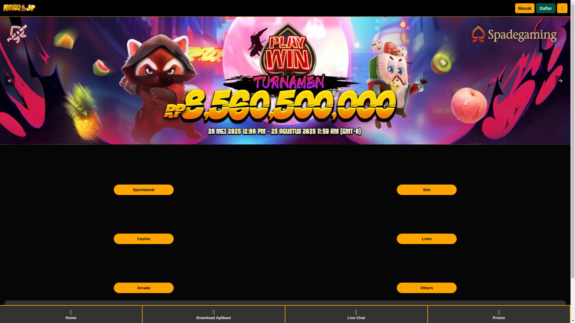 website screenshot of https://kokojp-133ttterbaik.pages.dev/