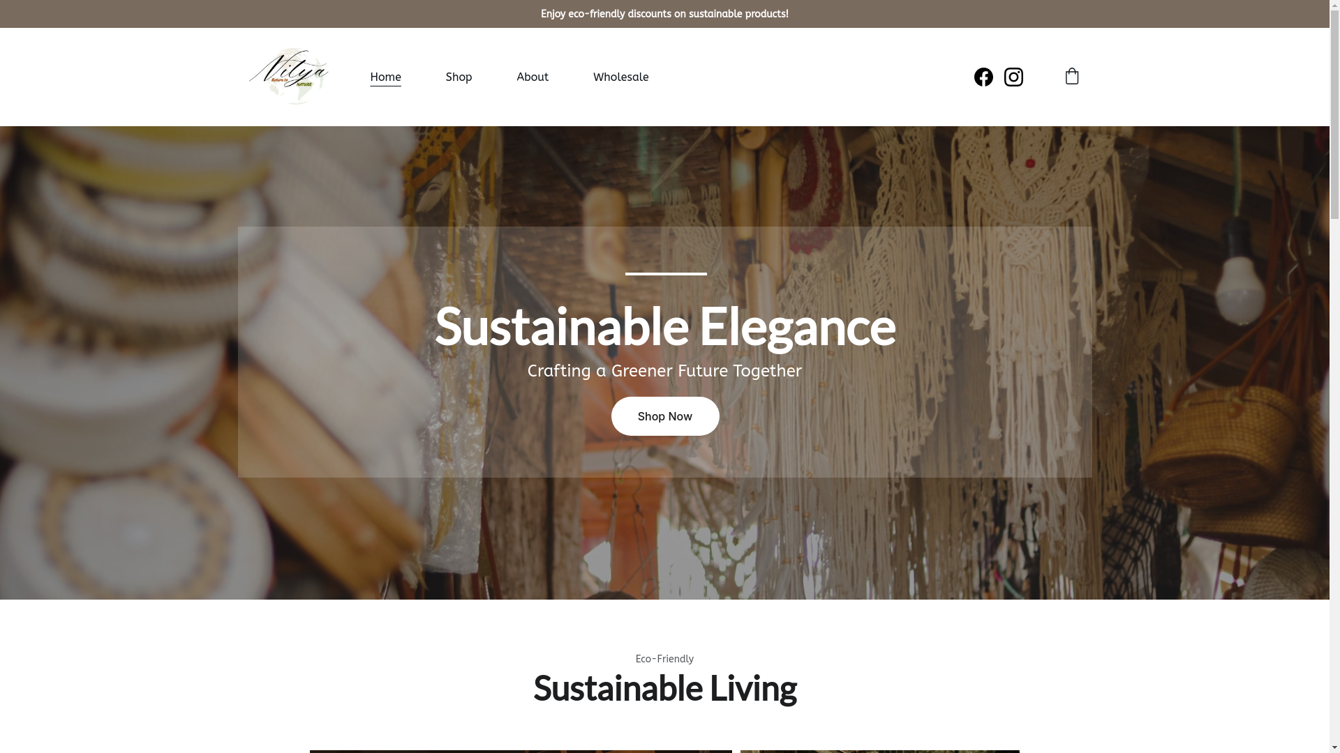 website screenshot of https://nityatonature.com/