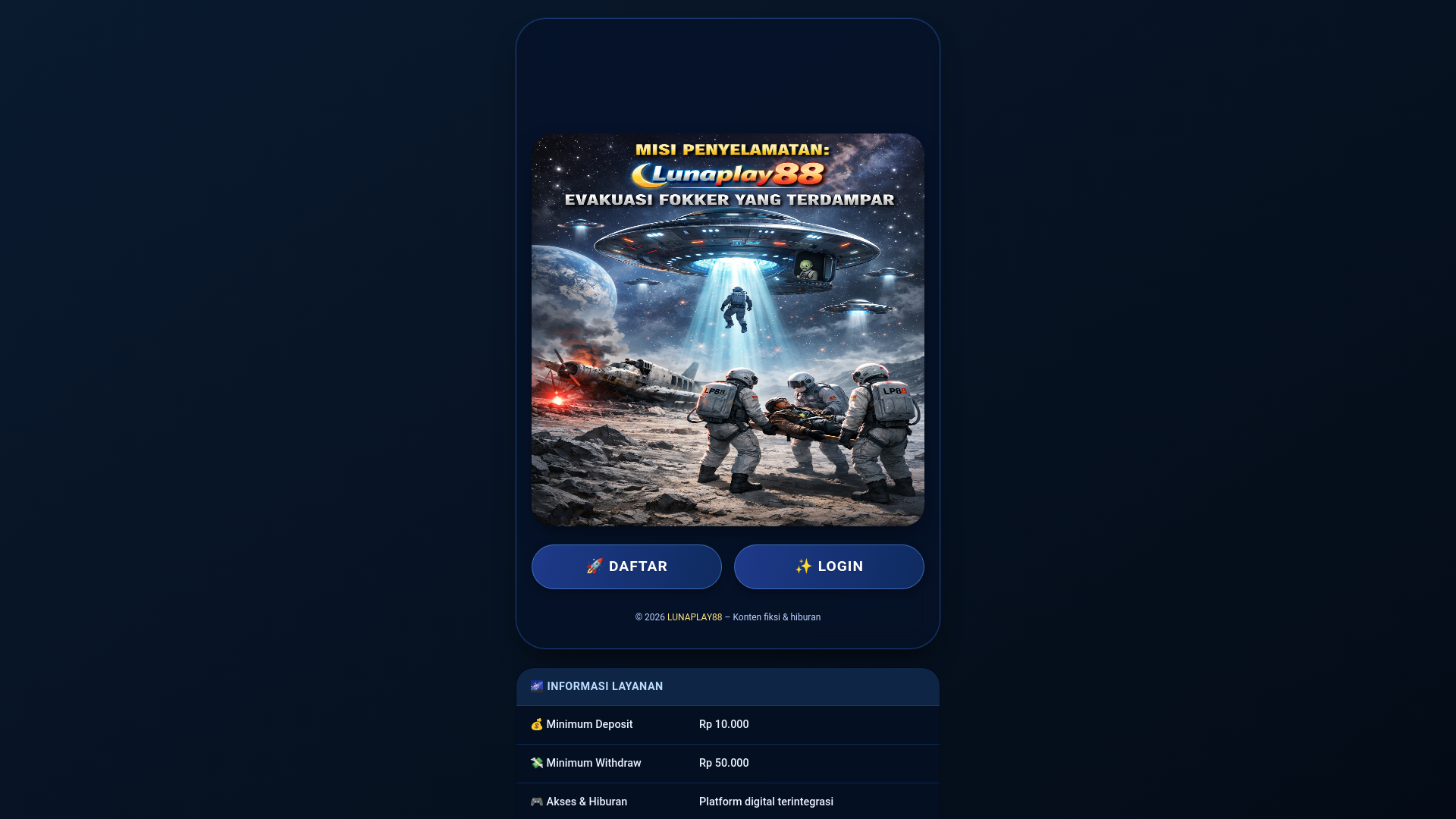 website screenshot of https://shadetreemicro-lunaplay88-evakuasi.pages.dev/