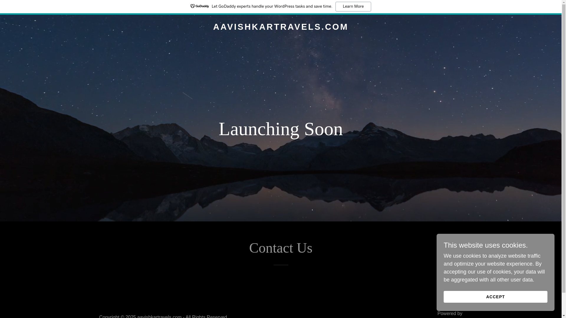website screenshot of https://aavishkartravels.com/