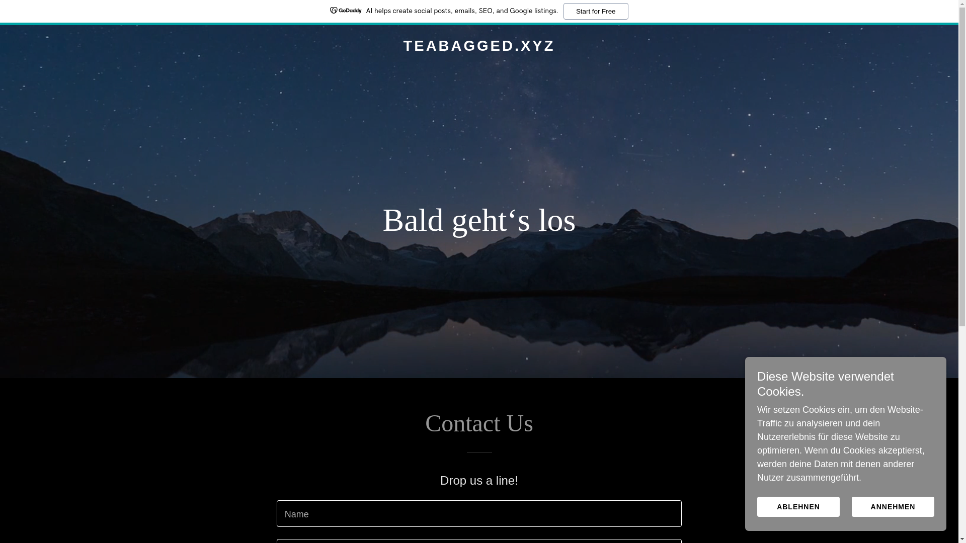 website screenshot of https://teabagged.xyz/