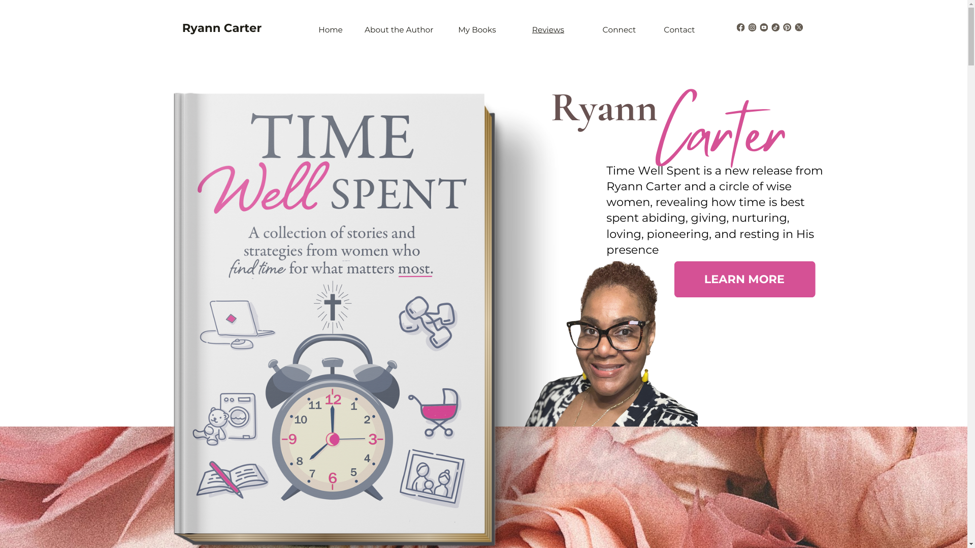 website screenshot of https://purposewithryann.com/