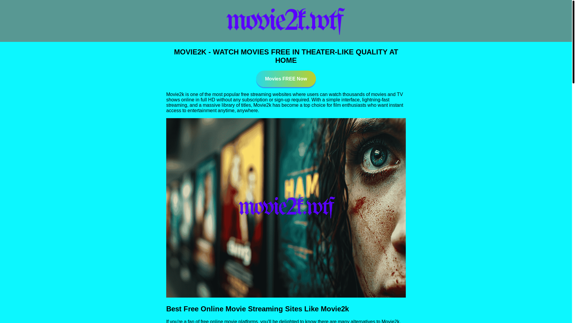 website screenshot of https://movie2k.wtf/