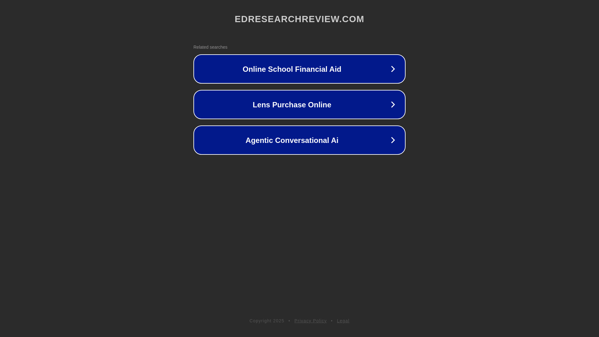 website screenshot of https://edresearchreview.com/