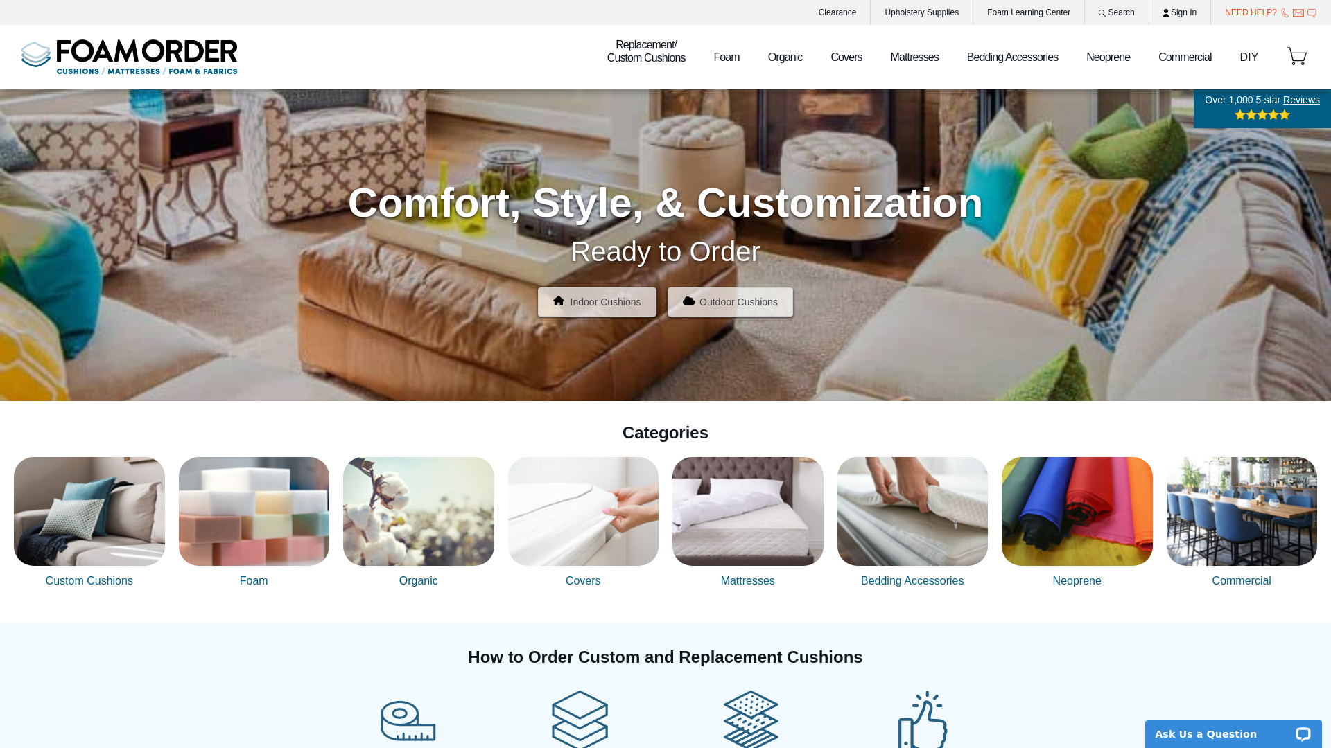 website screenshot of https://foamorderpartners.info/