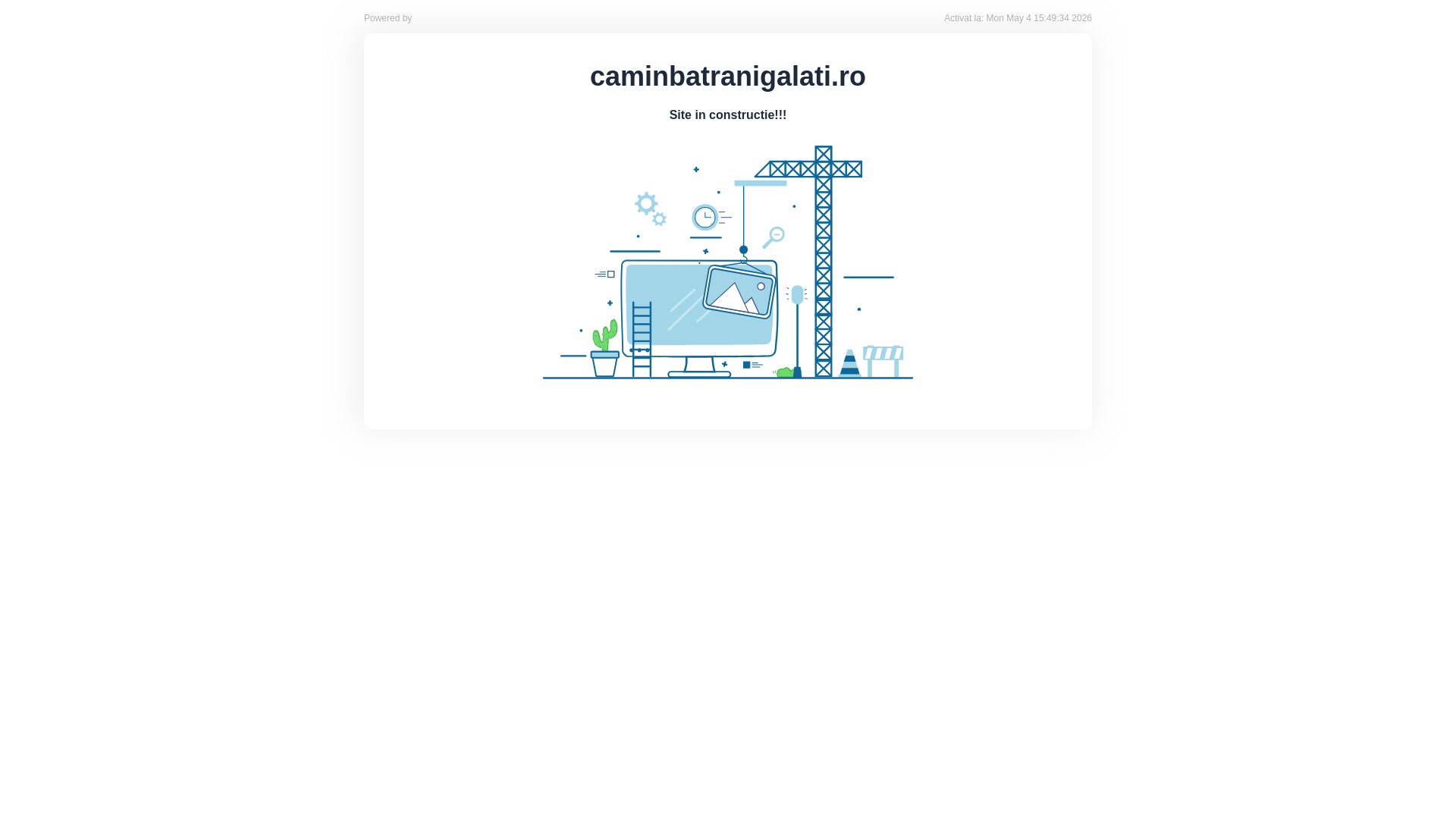 website screenshot of https://caminbatranigalati.ro/