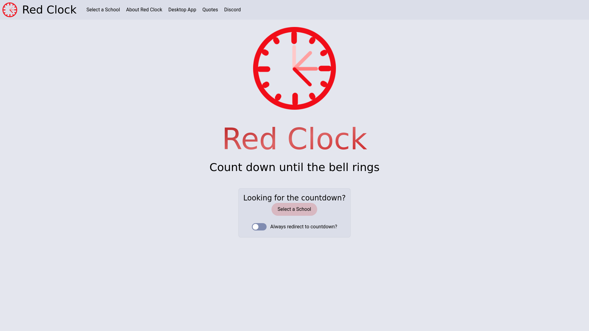 website screenshot of https://redclockfun.pages.dev/