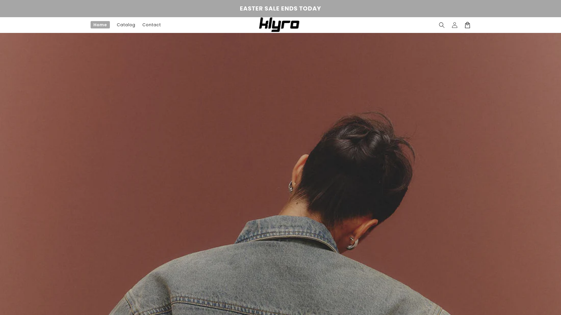 website screenshot of https://shopklyro.us/