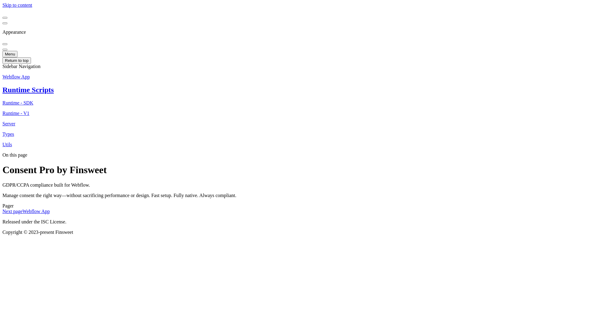 website screenshot of https://fs-consentpro-changelog.pages.dev/