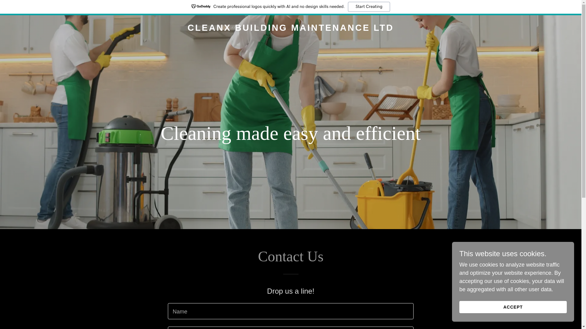 website screenshot of https://cleanxsolutions.ca/