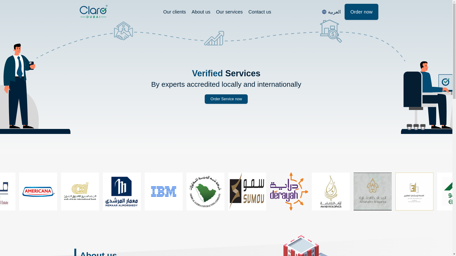 website screenshot of https://claro-services-dobai.pages.dev/