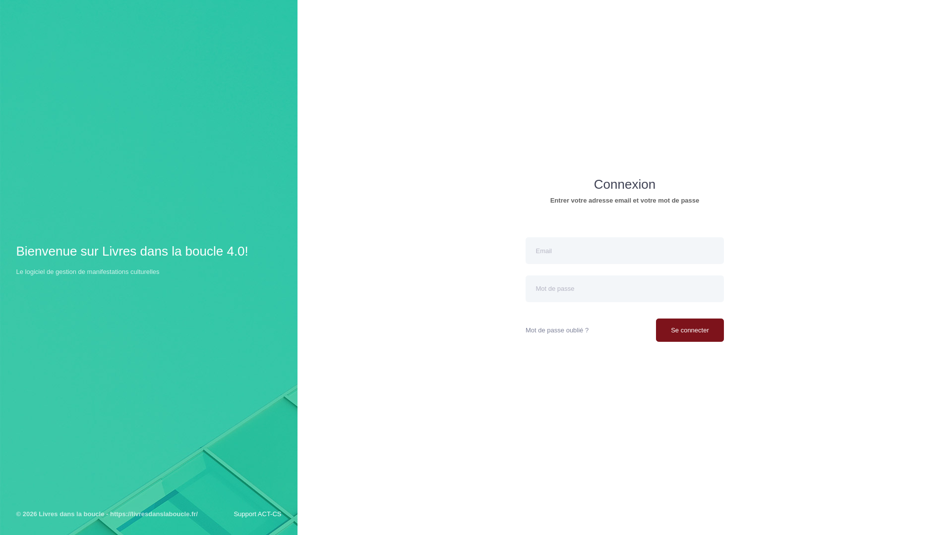 website screenshot of https://livresdanslaboucle-act.fr