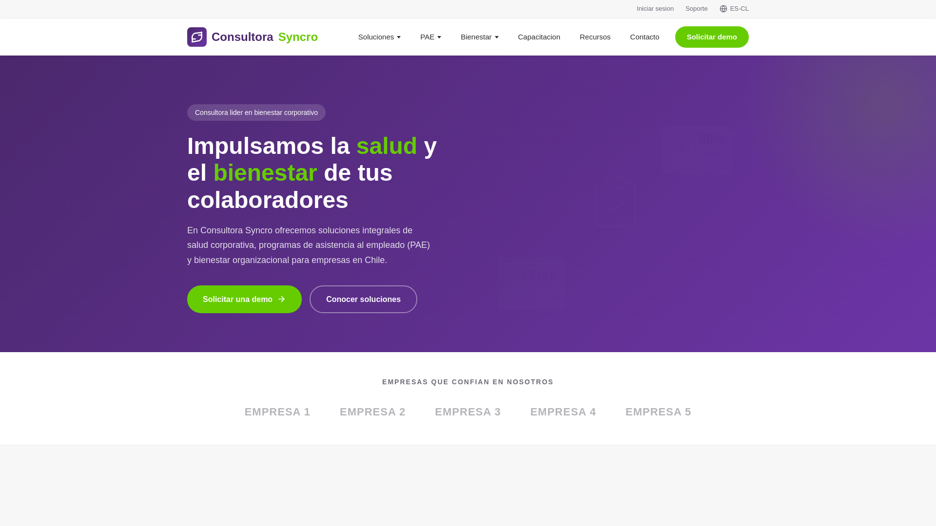 website screenshot of https://syncrobienestar.com/