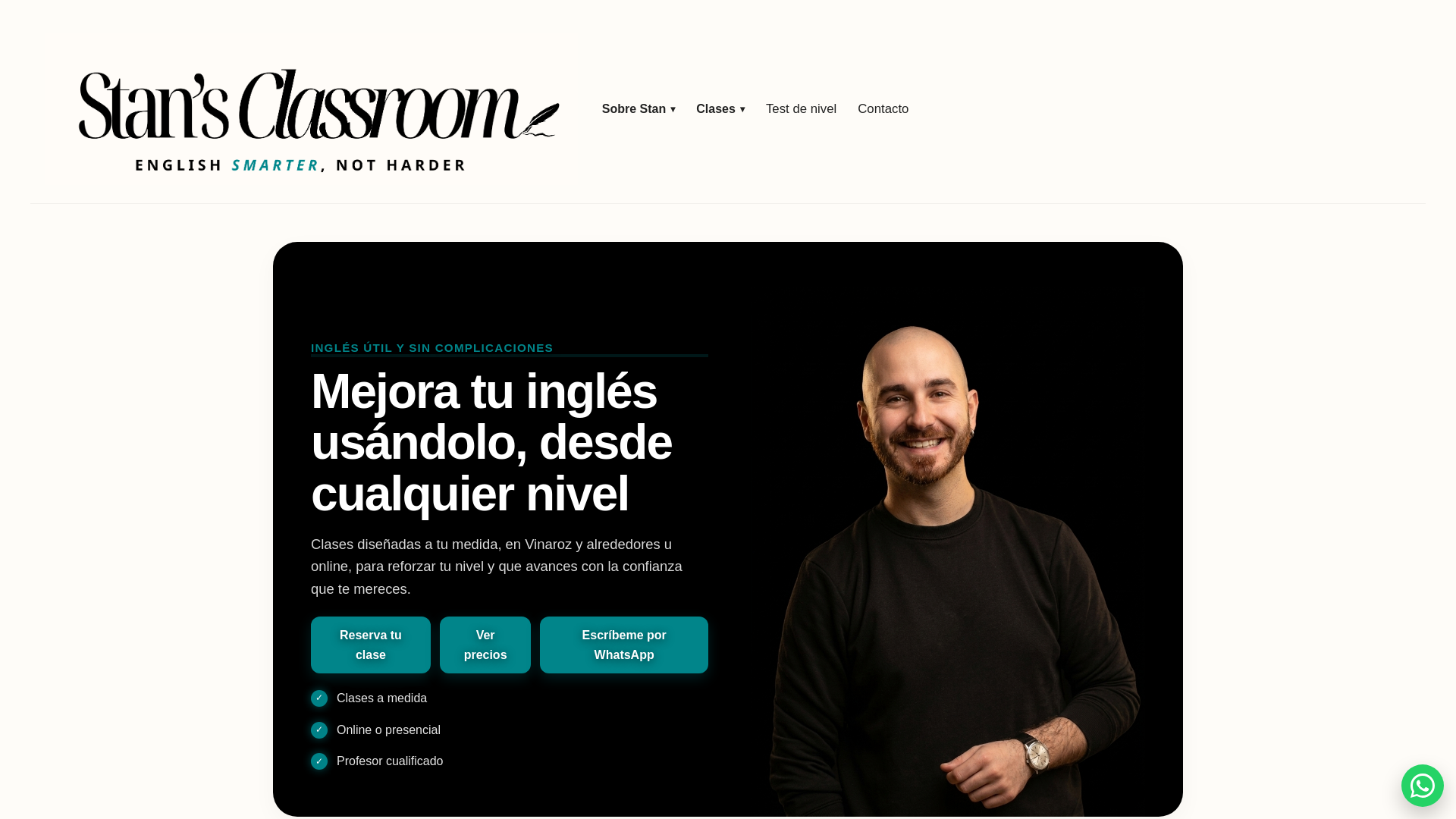 website screenshot of https://stansclassroom.com/