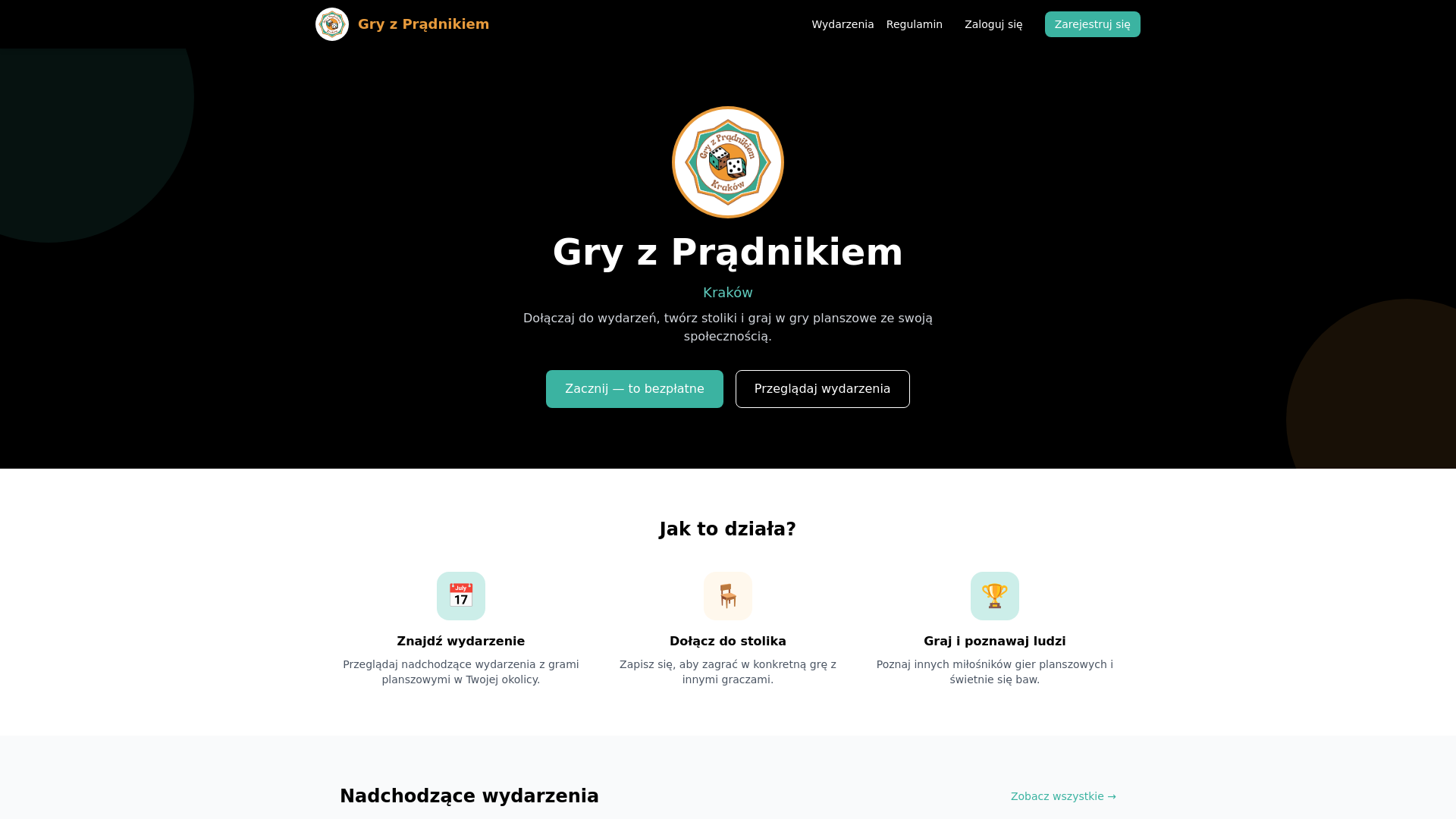 website screenshot of https://board-game-community.pages.dev/