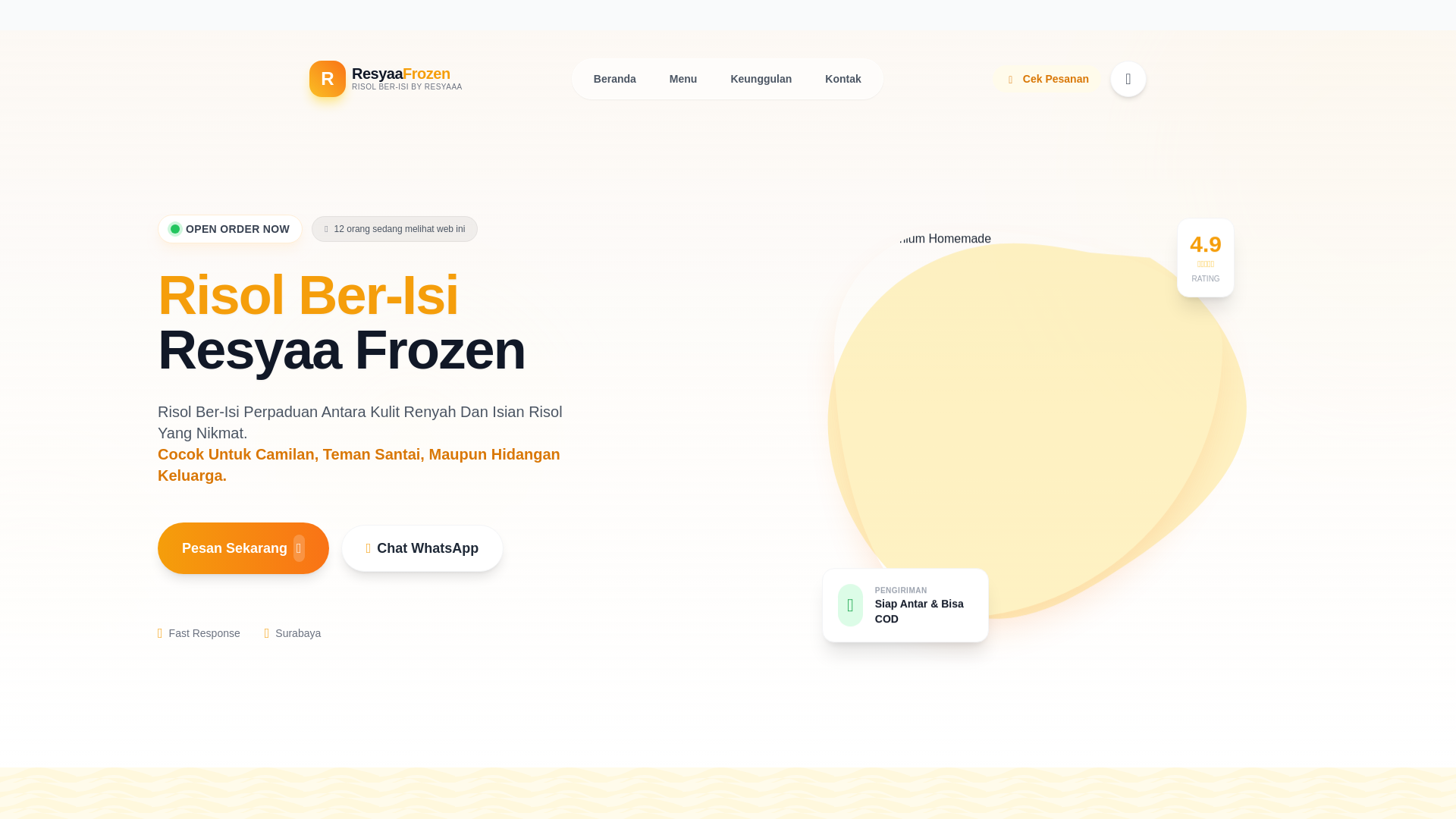 website screenshot of https://resyaaa-frozen.pages.dev/