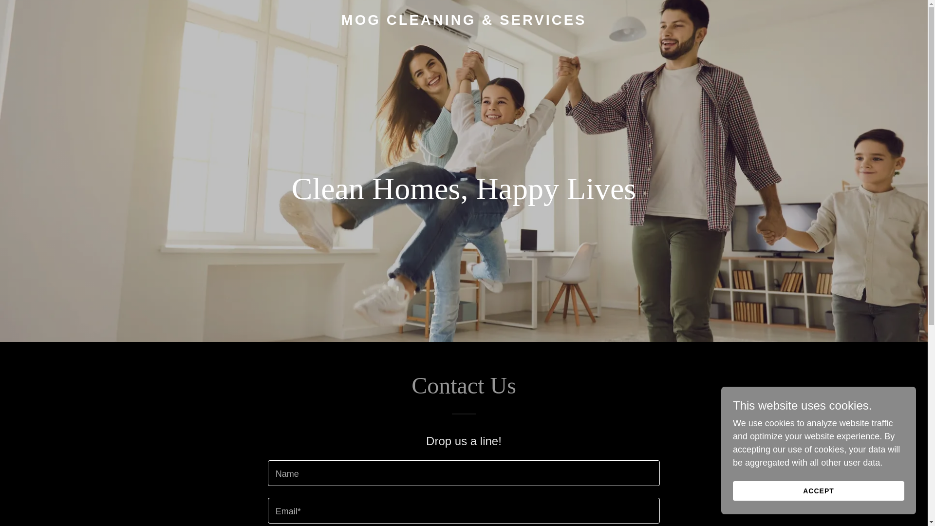website screenshot of https://mogcleaningservices.com/