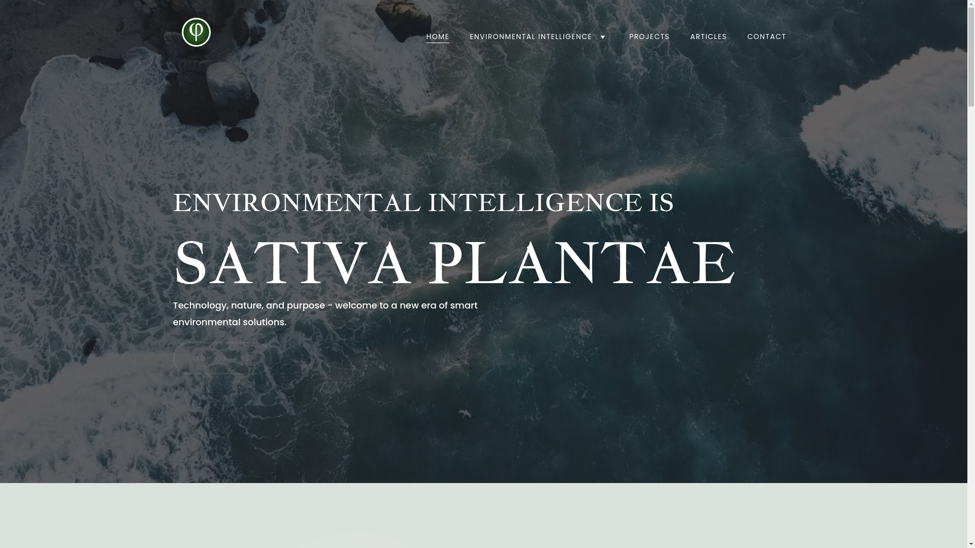 website screenshot of https://sativaplantae.com/