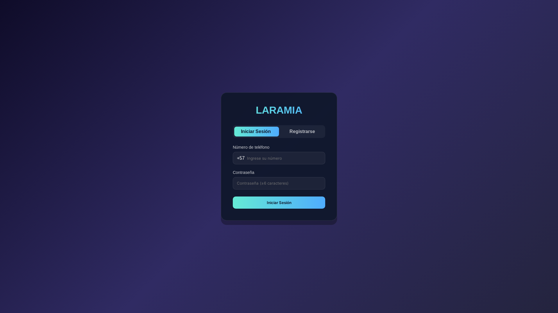 website screenshot of https://laramia-robotic.space/