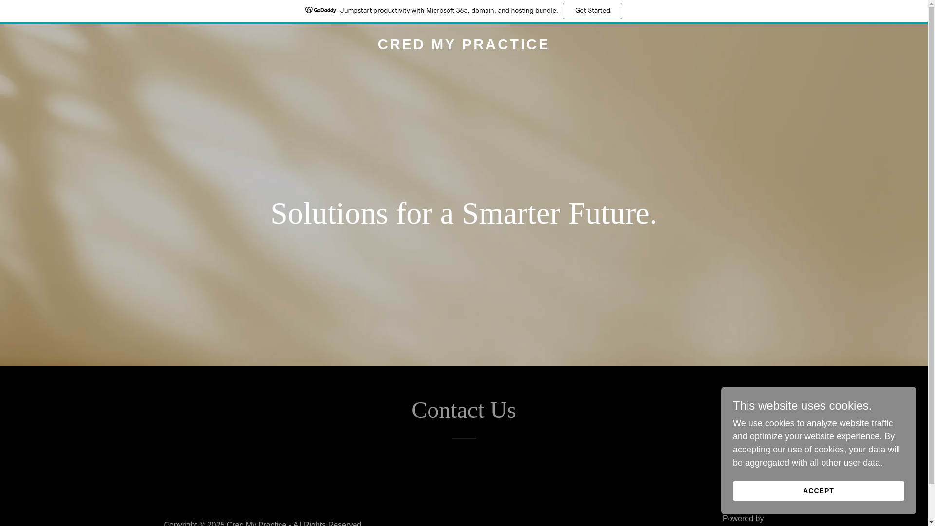 website screenshot of https://credmypractice.com/
